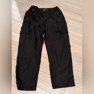 5.11 Tactical Men's Dark black Cargo Pants 34x30 with multiple pockets